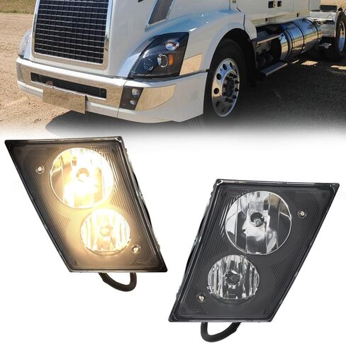 Pair of Fog Lights Fit for 2003-2017 Volvo VN VNL 630 670 730 780 Trucks Replacement Halogen Lamps Driver Side and Passenger Side in Saudi Arabia