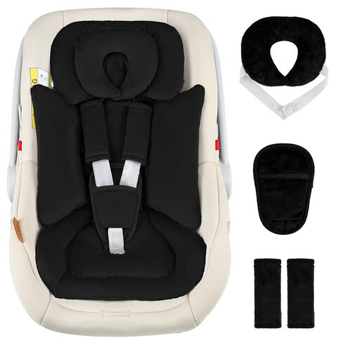Hooyax Infant Car Seat Insert with Removable Head Support, Dual-Sided Baby Car Seat Cushion for Preemies & Newborns - Universal Head & Body Support for Car Seat, Stroller & Swing(Bow Flower) in Kuwait
