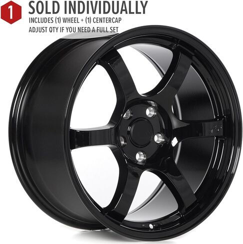 Circuit Performance CSF1 18x9.5 Gloss Black 5x114.3 [+38mm] 57DR Style Compatible with Subaru WRX STI etc in Saudi Arabia