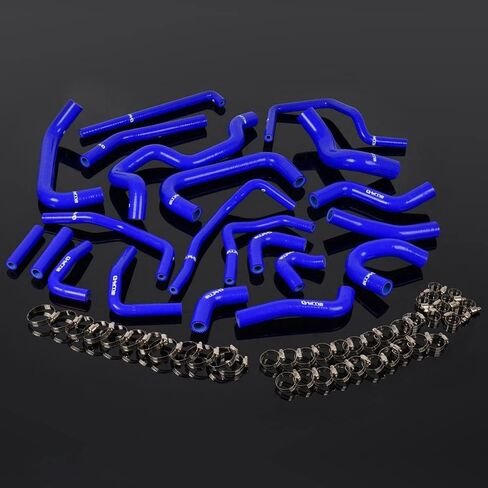G-PLUS Silicone Ancillary Coolant Hose Kit Clamps Compatible With Toyota MR2 Turbo 2.0L 3SGTE Rev2 LHD 1991 Left Hand Drive Blue in Saudi Arabia