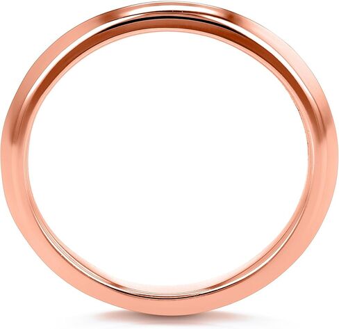 Kobelli V-Edge Solid 14k Rose Gold Band in Saudi Arabia
