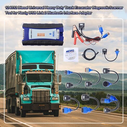 124032 Universal Heavy Duty Diesel Truck Excavator Diagnostic Scanner forNexiq USB Link 2 for Truck Diagnosis in Kuwait