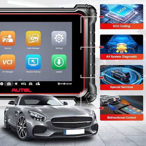 Autel Original 3 Pin Male to 16 Pin Female OBDII Adapter for Honda Vehicles, OBD1 to OBD2 Connector OE-Compliant Convertor Work with OBD II Scanners OBD2 Diagnostic Scan Tool in Saudi Arabia