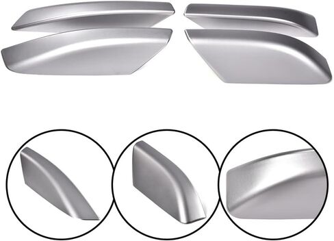 G-PLUS Roof Rack Rail End Cover Shell Cap Compatible with Toyota 4Runner N210 2003 2004 2005 2006 2007 2008 2009 4 PCS Silver in Saudi Arabia