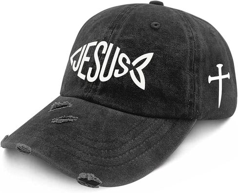 Jesus The Way. The Truth. The Life Caps for Mens Low Profile Washed Distressed Baseball Caps in Saudi Arabia