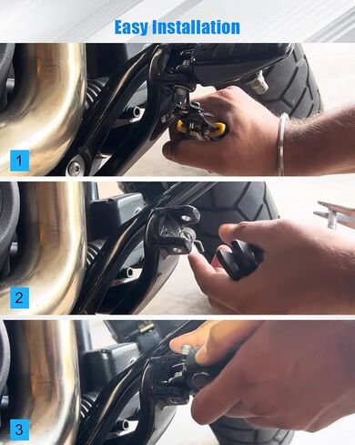 دعامة أوتاد قدم الدراجة النارية متوافقة مع نماذج تثبيت قدم Harley Davidson Male Mount Style مناسبة لـ FX Softail FXST FXR Low Rider Custom FXLR FXR Super Glide in Kuwait