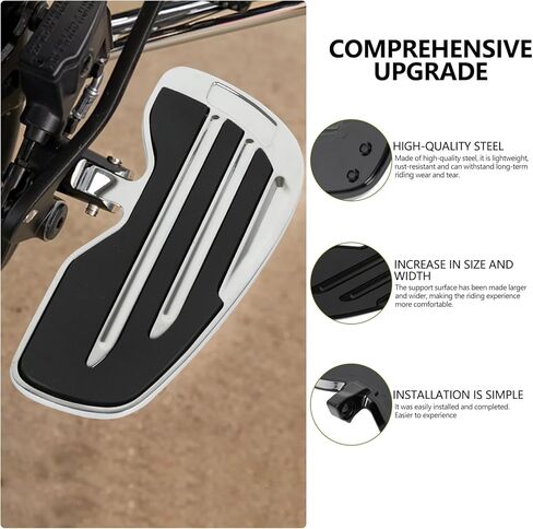 Motorcycle Driver Floorboards Foot Pegs Compatible with Indian Scout Sixty Bobber Replacement Part 2015-2024 Chrome in Saudi Arabia