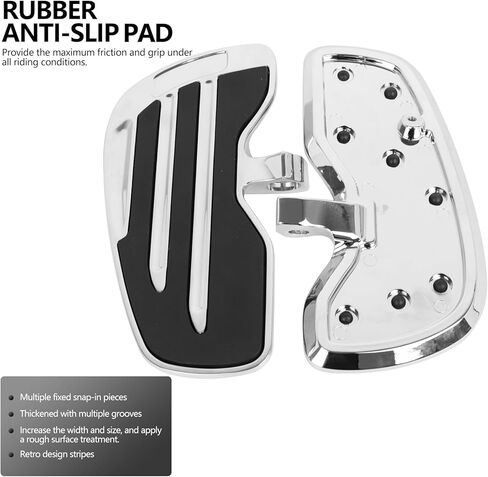 Motorcycle Driver Floorboards Foot Pegs Compatible with Indian Scout Sixty Bobber Replacement Part 2015-2024 Chrome in Saudi Arabia