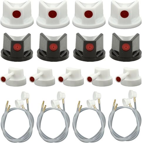 17 قطعة من فوهة علبة الرش، فوهات طلاء الرش ذات أنماط طويلة الفم للعلب، أطراف فوهة الرش مع خراطيم تمديد 19.68 بوصة للكتابة على الجدران، وإصلاح السيارات، والمشروعات اليدوية in Kuwait