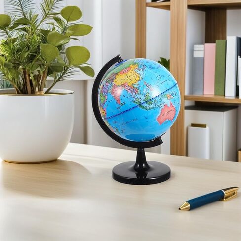 Operitacx Educational World Globe with Rotating Spinning Earth Map, 20-inch Plastic Base Globe for Classroom Geography Learning and Teaching Tools in Saudi Arabia