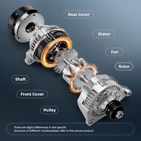 استبدال المولد الجديد 11390N لـ 2.4L L4 Honda Accord 2008 2009 2010 2011 2012 L4، Acura TSX 2009 2010 2011 2012 2013 2014 2.4L، 130A، 12V، 11390، 1042105890, 12870 in Kuwait