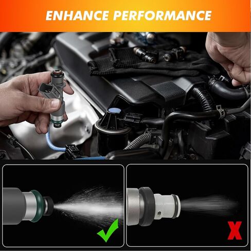 2007-2018 6 قطعة حاقن الوقود متوافق مع Acura MDX RDX RL TL TSX ZDX 2007-2018، لهوندا أكورد 2008-2017 Crosstour 2010-2012 3.5L 3.7L V6 استبدال 16450-R70-A01 195500-1100 842-12352 in Saudi Arabia