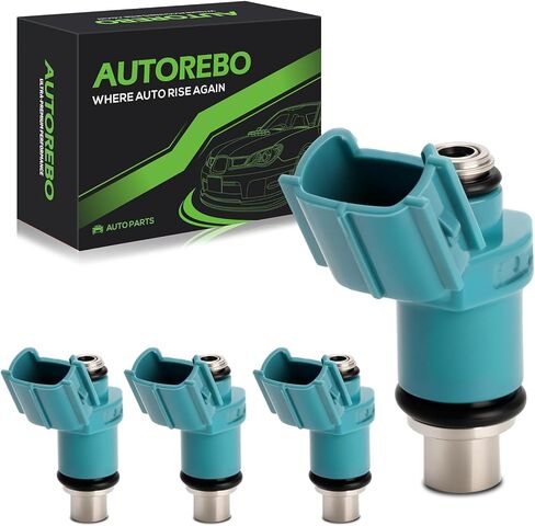 Fuel Injectors Set of 4 Compatible with Suzuki Marine Outboard DF90 DF100 DF115 DF140 Mercury 115 HP 4 Stroke Mitsubishi Lancer Mirage - Replaces 15710-65D00 68V-8A360-00-00 CDH210 7319595 INP771 in Kuwait