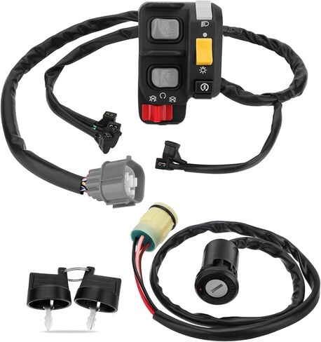 M MATI المقود ومفتاح التبديل لهوندا Rancher-420-ES Rancher-420-AT 2007-2013 35140-HP5-A51 35140-HP7-A02 35100-HP5-600 in Kuwait