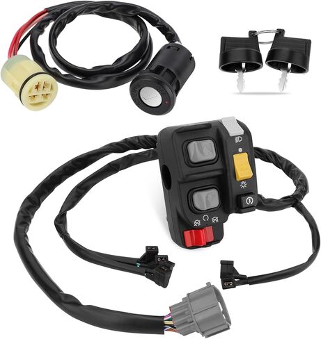 M MATI المقود ومفتاح التبديل لهوندا Rancher-420-ES Rancher-420-AT 2007-2013 35140-HP5-A51 35140-HP7-A02 35100-HP5-600 in Kuwait