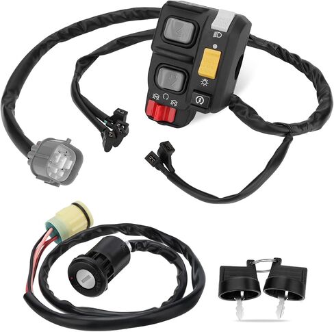 M MATI المقود ومفتاح التبديل لهوندا Rancher-420-ES Rancher-420-AT 2007-2013 35140-HP5-A51 35140-HP7-A02 35100-HP5-600 in Kuwait