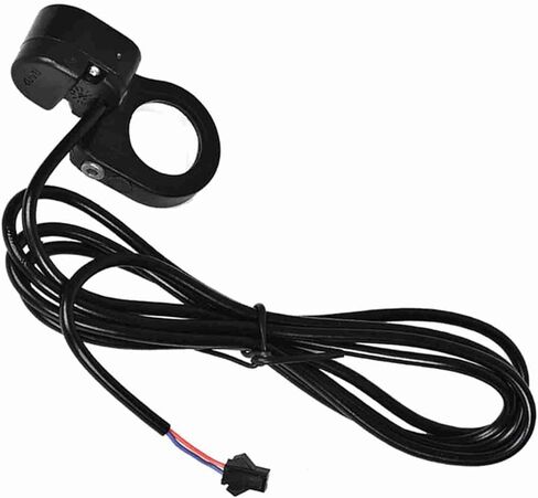 زر بوق الدراجة 22.5 ملم مع كابل 1.5 متر، زر تبديل بوق المقود البلاستيكي الذي يعمل باللمس للدراجات الكهربائية والدراجات الجبلية والدراجات البخارية، أسود، 1x1.4x2.6 بوصة in Kuwait