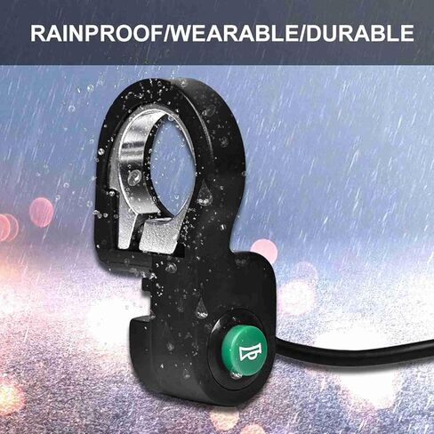 زر بوق الدراجة 22.5 ملم مع كابل 1.5 متر، زر تبديل بوق المقود البلاستيكي الذي يعمل باللمس للدراجات الكهربائية والدراجات الجبلية والدراجات البخارية، أسود، 1x1.4x2.6 بوصة in Kuwait