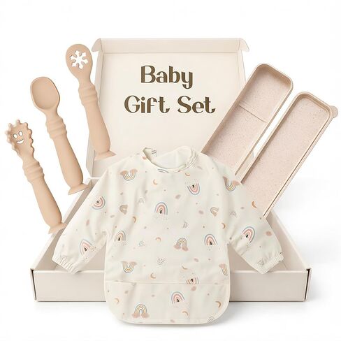 New Baby Gift Basket 21-Piece Set | Refined Newborn Baby Gift Set for Boy & Girl | Gender Reveal Gifts & New Mom Gifts Bundle | Essential Newborn Toys & Acc. Included in Elegant Keepsake Magnet Box in Saudi Arabia