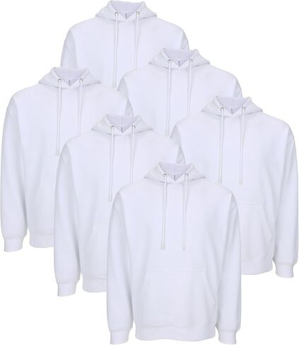 Ultra Soft Fleece Lined Drawstring Hoodies Comfort Fit Sweatshirts Kangaroo Pockets in Saudi Arabia