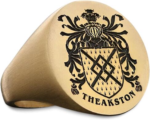 Coat of Arms Ring,Personalized Signet Ring, Customized Ring, Family Crest Ring Gift, Engraved Family Celtic Ring, Family Ring Gift in Kuwait