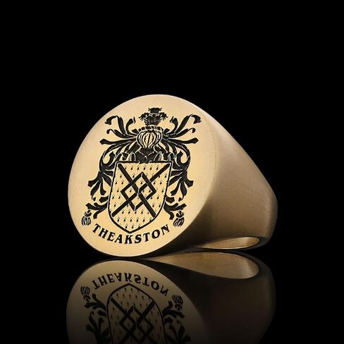 Coat of Arms Ring,Personalized Signet Ring, Customized Ring, Family Crest Ring Gift, Engraved Family Celtic Ring, Family Ring Gift in Kuwait