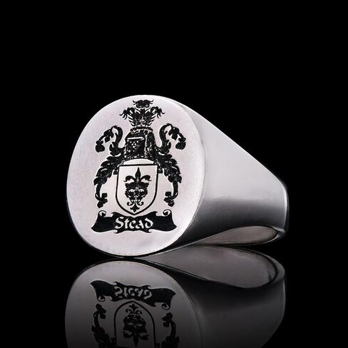 Coat of Arms Ring,Personalized Signet Ring, Customized Ring, Family Crest Ring Gift, Engraved Family Celtic Ring, Family Ring Gift in Kuwait