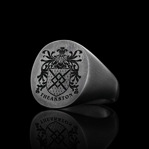 Coat of Arms Ring,Personalized Signet Ring, Customized Ring, Family Crest Ring Gift, Engraved Family Celtic Ring, Family Ring Gift in Kuwait