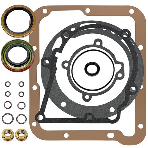 Complete External Oil Seal Reseal Kit for Ford C4 / C-4 Automatic Transmission (1968–1986) – Duraprene Neoprene Coated Pan Gasket, Pump & Tail Seals, Servo/Lever Seals, O-Rings + Lock Nuts in Saudi Arabia