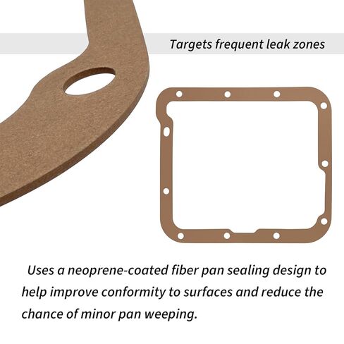 Complete External Oil Seal Reseal Kit for Ford C4 / C-4 Automatic Transmission (1968–1986) – Duraprene Neoprene Coated Pan Gasket, Pump & Tail Seals, Servo/Lever Seals, O-Rings + Lock Nuts in Saudi Arabia
