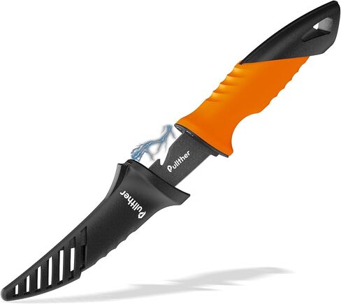 7 Inch Fillet Knife for fish,Fillet Knives with Magnetic Protective Sheath,Stainless Steel with Corrosion Resistant Coated Fishing Gear in Kuwait