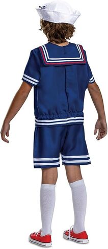 Disguise DG123679J Tween Classic Stranger Things Steve Scoops Ahoy Costume - Extra Large 14-16 White in Saudi Arabia