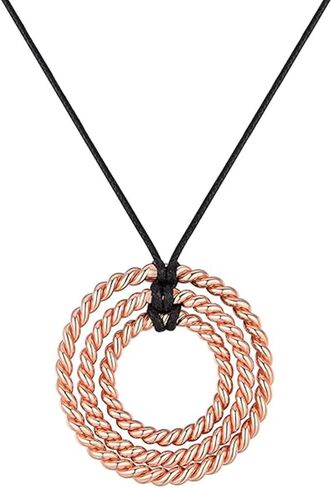 قلادة الطاقة الأورغون النحاسية - قلادة دائرية حلزونية مصنوعة يدويًا من أجل التوازن والذهن (قلادة موتر ثلاثية لا متناهية) in Kuwait