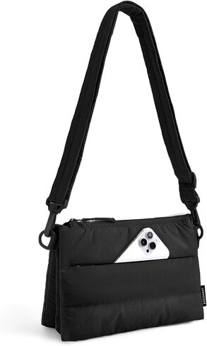 BAGSMART Cross Body Purse, Medium Crossbody Bags for Women Travel Purse, 4.3L Puffy Handbag Wallet with RFID Blocking Slots in Saudi Arabia