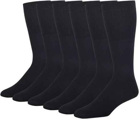 Mens Tube Socks Cotton Over The Calf Socks for Men Anti-Slip Breathable Moisture-Wicking for Athletic Sports in Kuwait