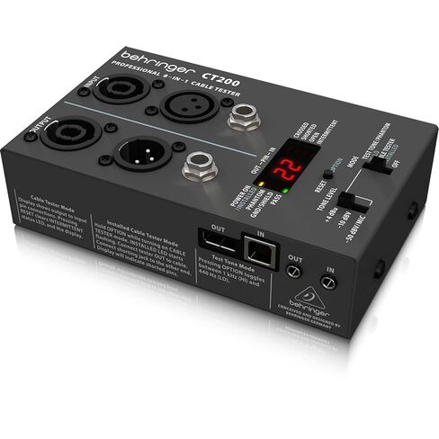 Behringer CT200 Microprocessor-Controlled 8-in-1 Cable Tester in Saudi Arabia