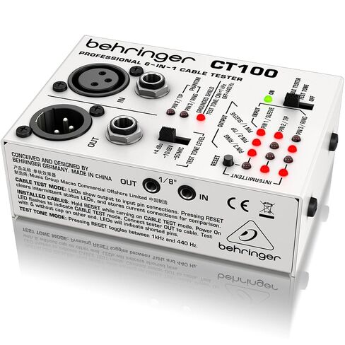 Behringer CT200 Microprocessor-Controlled 8-in-1 Cable Tester in Saudi Arabia