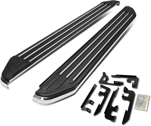 Auto Dynasty Running Boards Compatible with 2016-2022 Honda Pilot, Aluminum Side Step Rail Nerf Bars, 5.5 Inches Step Bars, Black 17 18 19 20 21 in Saudi Arabia