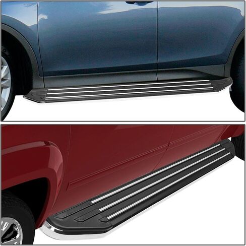 Auto Dynasty Running Boards Compatible with 2016-2022 Honda Pilot, Aluminum Side Step Rail Nerf Bars, 5.5 Inches Step Bars, Black 17 18 19 20 21 in Saudi Arabia