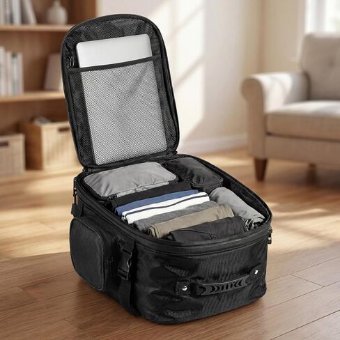 FOCHIER Motorcycle Tail Bag, Dual Use Motorcycle Rear Seat Bag with Waterproof Rain Cover, 23L-34L Expandable Motorbike Organizer Helmet Car Bag, Luggage Storage Holder Backpack in Kuwait