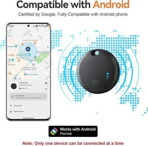 علامات تعقب الهواء 2026 لأجهزة Android أو iOS، نظام مزدوج لكل من iOS وAndroid Tracker، تطبيق Find My أو Google'S Find Hub، علامات تعقب ذكية مع حلقة مفاتيح، مكتشف المفاتيح/متعقب الأمتعة للمفاتيح والأمتعة والمحفظة in Kuwait