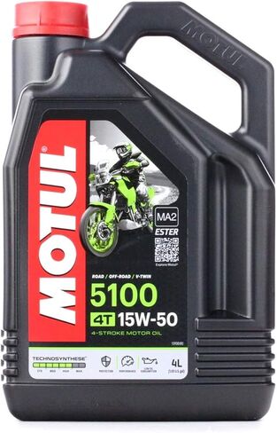 Motul 15W-50 4 LT Synthetic Engine Oil for BMW, Ducati, Street & Road Bikes in Saudi Arabia