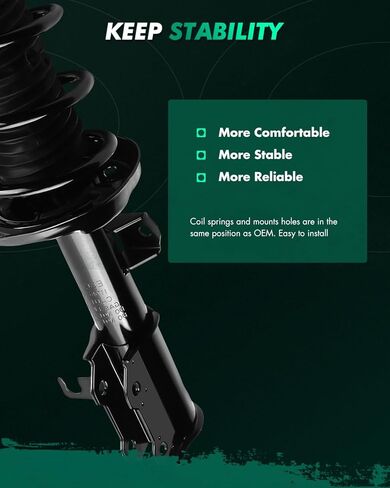 SCITOO 2PCS Front Struts 2011 2012 for Chevrolet Cruze Struts Shocks Assembly Replace 272626 272627 372663 372664 in Saudi Arabia