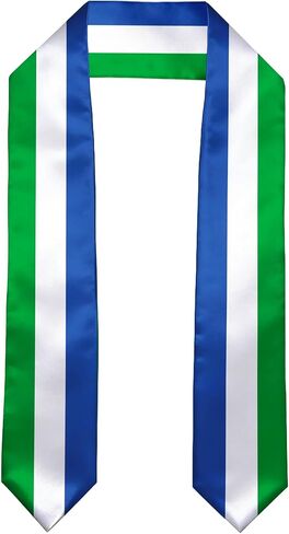 Bangladesh Flag Graduation Sash/Stole/Scarf 180X13CM Double Sided for Study Aboard International Students Graduation Decoration Item Gift in Kuwait