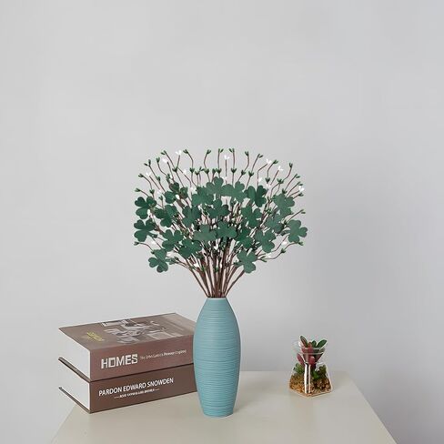 20 قطعة من زينة عيد القديس باتريك، قطع شامروك للديكور من سيقان الزهور الاصطناعية لقطعة مركزية لطاولة الحفلات in Kuwait