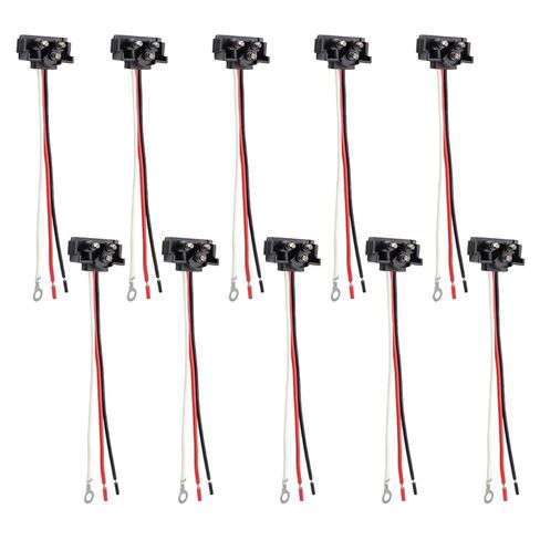 20X Truck Trailer Molded 3 Prong Pin Pigtail Harness Plug 3-Wire Right Angle for Stop Turn Tail Brake Backup Light in Kuwait