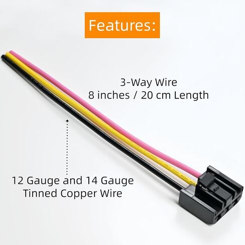 HVAC Blower Motor Connector Harness fit for Jeep Wrangler JK 2014-2018, Ram 1500 2014-2018, Ram 1500 Classic 2019-2022, Repair Plug Pigtail in Saudi Arabia