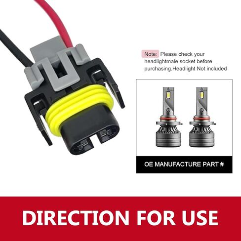 2 PCS Car Fog Light Wiring Connectors, Multi-Purpose Headlight Wire Socket Adaptor, Waterproof H11 H9 H8 880 881 Car Replacement Harness, Universal for Most Cars in Saudi Arabia
