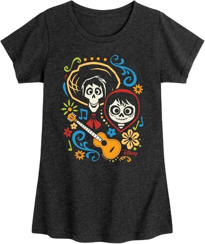Disney - Coco - Hector and Miguel - Toddler and Youth Girls Short Sleeve Graphic T-Shirt in Saudi Arabia