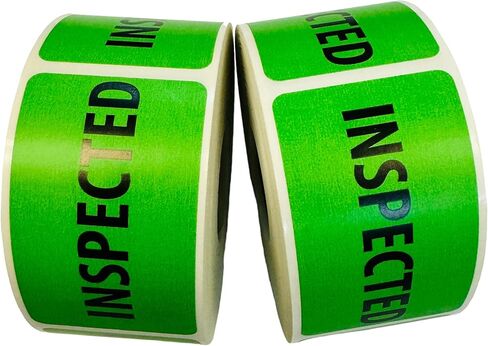 ملصقات تم فحصها، ملصقات مستودع مراقبة الجودة الخضراء مقاس 1.5 × 2.5 بوصة، لاصق وقشر لاصق دائم، بكرتان من 500 (إجمالي 1000) in Saudi Arabia